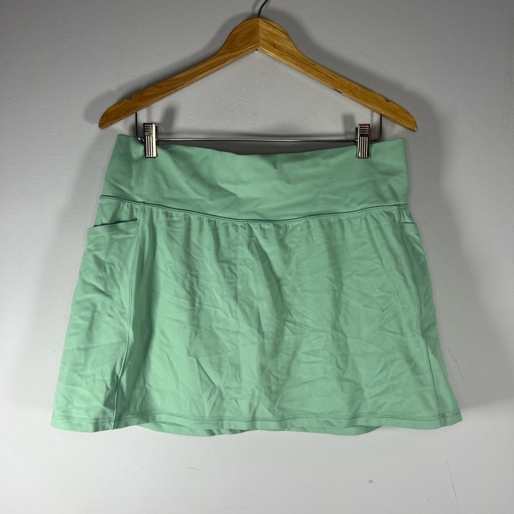 Athleta Salutation Stash 14.5" Skort Skirt Raleigh Green Size XL - Picture 4 of 8